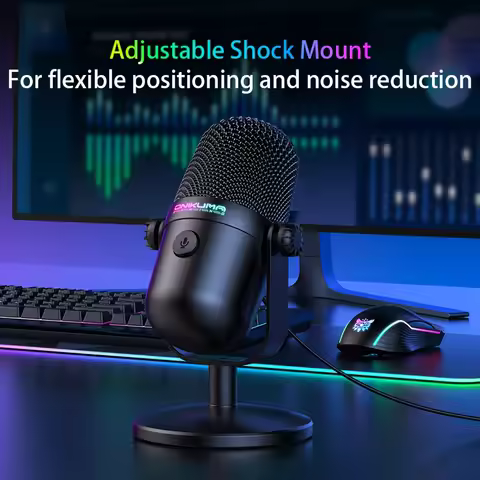 Onikuma M830 Desktop Conference Microphone Wired Standing Mic | Pc Karaoke Recording | Gaming Voice