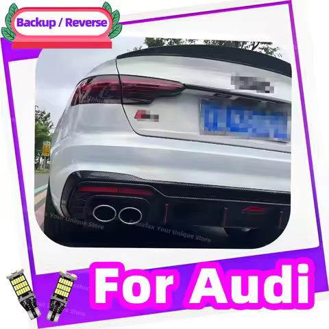 2x Reverse Back Up Light Bulbs W16W T15 921 912 LED For Audi A3 8P A1 8X1 8XK A4 B8 B9 A5 8T A6 C6 C