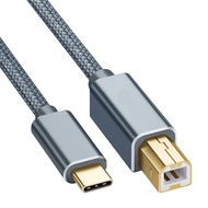 CBT Nylon Braided Scanner Laptop USB Type-C to USB B 2.0 High Speed Printer Cable Printer