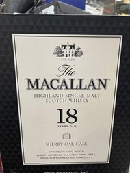 Macallan 18 years old Sherry oak 原箱
