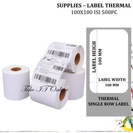 Thermal Label 100x100 Contents 500 Paper Sticker Receipt Barcode Printer XP4601 XP420 DT540 DT642