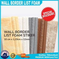 Wall Border List Foam 10cm | Wallpaper Skirting List Border Wall Stickers Wallpaper Border 3D Sticke