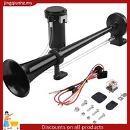 150Db 24V Black Horn for Truck, Single Trumpet Truck Air Horn, for 24V Vehicles Train Car Ship Boat 