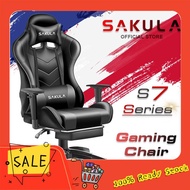 Fred Marilena（HOT ITEM） Sakula Gaming Chair Office Chair  Adjustable Ergonomic Chair with footrest (BLACK)