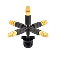 Mirror-Life 1/2 Inch Adapter Connector 5-way Garden Sprinklers Adjustable Misting Atomizing Irrigati