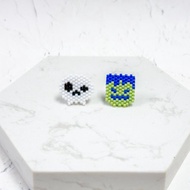 萬聖節 骷髏骨 科學怪人 耳環