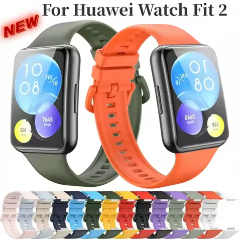New Silicone Strap for Huawei Watch Fit 2 Replaceable Smartwatch Breathable Sports Bracelet Wristban
