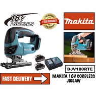 MAKITA DJV180RTE 18V Cordless Jig Saw Set c/w 2 No 18V Batteries and Charger