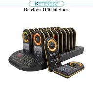 Retekess TD169 IP67 Waterproof Wireless Restaurant Pager System Long Range with 20 Buzzer Pagers