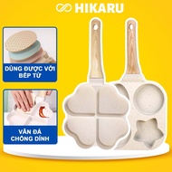 4 Compartment Egg Frying Pan (Can be used with Induction Cooker) DT Mini Induction Cooker Non-Stick 