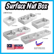 Nut Box / Surface Box (White) || 3"x3", 3"x6", 3"x7", 3"x10", 3"x13"  / Modden