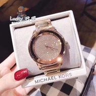 ✨Michael Kors MK6210 女錶 玫瑰金鋼帶 滿鑽 精鋼石英錶 奢華鑲鑽 38mm時尚腕錶