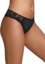 One Fab Fit Lace and Mesh Thong (DMFFTG) 6/Black, Black, 6