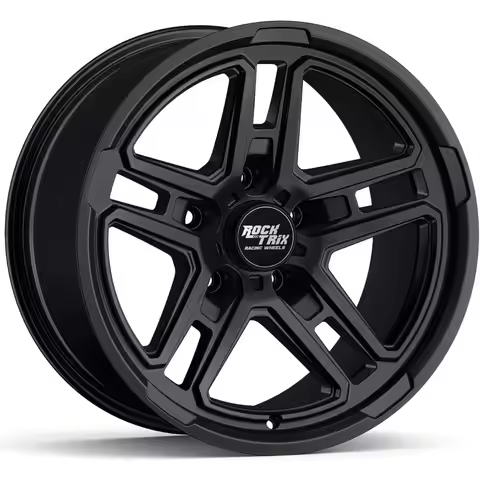 17 inch Black Wheels Compatible with Jeep Wrangler JK JL and Gladiator JT for OffRoad Driving 17x9 I