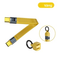 Elough 240W Sạc Nhanh Ngắn USB 4 Loại C Sang Loại C Cho Điện Thoại Thông Minh Đĩa Cứng 8K 60HZ Chất 