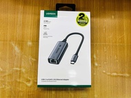 UGREEN 25052 USB C to 2.5G Ethernet Adapter Type C to 2.5 Gigabit 2500mbps Network Adaptor Thunderbo