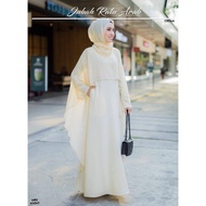 JUBAH RATU ARAB  [JUBAH MANIK BATU][CREAM] | BUTIK RAISHA