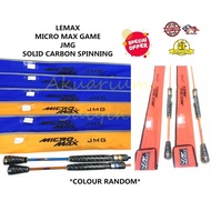 LEMAX MICRO MAX GAME JMG SOLID CARBON SPINNING ROD 1 PIECE SECTION UL
