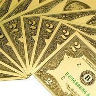 10 lucky money notes in 2 dollars