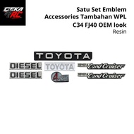Emblem set RC WPL C34 Landcruiser FJ40 Accessories RC