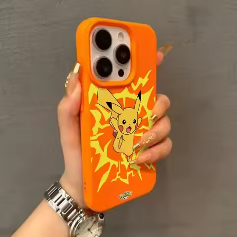 Cool P-Pokemon Cute Pikachu Pattern Phone Case For iPhone 17 16 15 14 13 12 11 Pro Max XR XS MAX 7 8