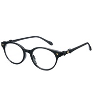Cyxus Blue Light Blocking Photochromic Glasses Oval Frame Korean Style Simple Bow Design 8307