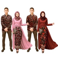((Dijual)) couple Zahrima dusty batik kebaya brukat baju pesta mewah