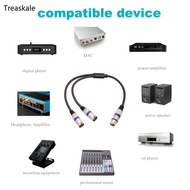 TREA XLR Splitter Cable Microphone Cable XLR to XLR Patch Cable 3-Pin XLR Female Male