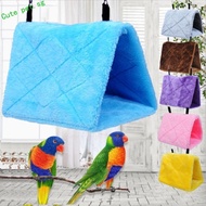 FUZOU Bird Hammock Hanging Type Triangle Bird Supplies Hamster Cage Accessories Plush Soft Bird House