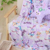 台灣現貨蓋毯兔笑臉 紫色毛毯毯子卡通單人空調毯子達菲法蘭絨史黛拉紫色 nIDU  露天市集  全台最大的網路購物市集