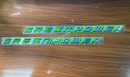 Decal chữ GREENPOWER cho xe ISUZU EURO 5 hàng chính hãng