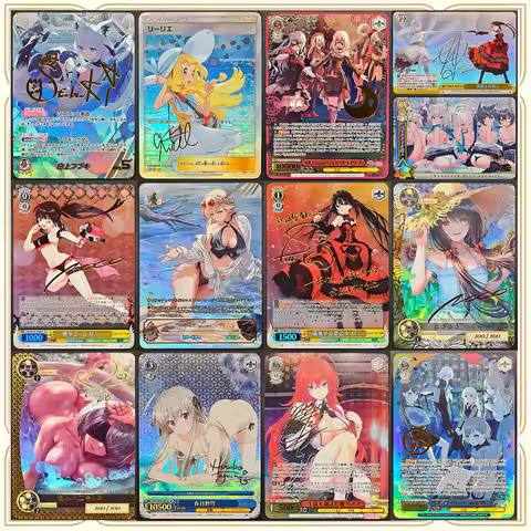 Anime Weiss Schwarz DIY ACG Tokisaki Kurumi Shirakami Fubuki Premium Flash Replacement Collectible C