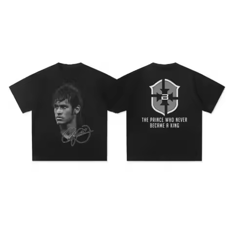 2026 Summer New Neymar Print Pattern T-shirt Men and Women Casual Fashion Sports Daily Outdoor Sport