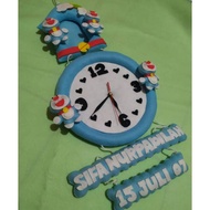 Flannel wall clock / character wall clock / character clock / children's wall clock / children's clo