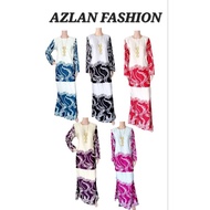 BATIK PRINTED SANTINO  SILK VIRAL BAJU KURUNG MODEN GOOD AND SOFT FABRICE YF786_BJP Floral