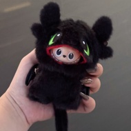 Labubu Baby Clothes 4.0 labubu Heart Bottom Code Vinyl Doll Pendant Clothes Black Toothless Baby Clo