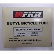 FKR 16X1.75/1.95 AV BICYCLE BUTYL TUBE