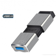 USB3.0車載 商務高速U盤 銀灰色(256GB)