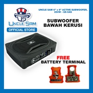 UNCLE SAM Car Audio 6 x 9 inch Active Subwoofer  250W - 21US6AS