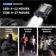 迷你 EDC 防水鋁合金高 800 流明 USB Type-C 充電口袋 8 模式手電筒帶夾子和尾磁 bmsmckp Mini EDC Waterproof Aluminum Alloy High 8