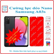 Toughened flexible phone screen protector for Samsung A03S