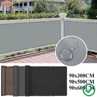 XUESHAN Sun Shading Sails, Waterproof 3/5/6M Balcony Shade Cloth, Thicken Fencing  Fence Patio