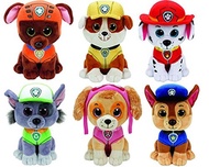 Ty Beanie Boos Paw Patrol Gift Pack Bundle of 6 Pets: Marshall, Skye, Chase, Rocky, Rubble and Zuma