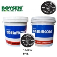 ◎ ◧ ◸ BOYSEN Nation Dreamcoat Latex GLOSS and FLAT LATEX 16 LITER PAIL for Concrete and Stone ORIGI