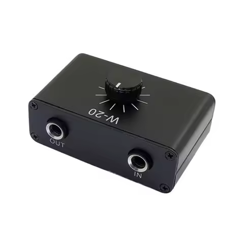 A97I-Dynamic Microphone Volume Control Attenuation Adjuster 1/4" TRS 6.35Mm Musical Instrument Inter