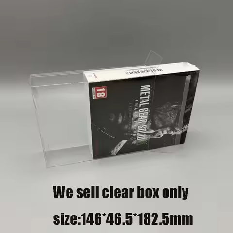 For PS5 Metal Gear Solid 3 Snake Eater Deluxe Edition Transparent Collection Protective & Dust-proof
