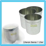 Takaran Beras / Literan Beras 1 Liter Dan 1/2 Liter Bahan Stainless Tebal