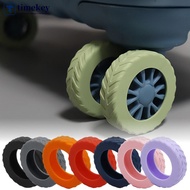 TIMEKEY Thicken Texture Silicone Wheels Protector For Luggage Reduce Noise Travel Luggage Wheels Cov