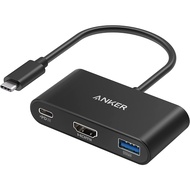 Anker USB C Hub, PowerExpand 3-in-1 USB C Hub, with 4K HDMI, 100W Power Delivery, USB 3.0 Data Port, for iPad Pro, MacBook Pro, MacBook Air, XPS, Note 20, Spectre, and More (Black)