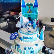 kue ultah / ulang tahun frozen 2 tingkat